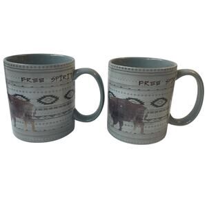 Free Spirit Buffalo Coffee Mugs From HiEnd Accents